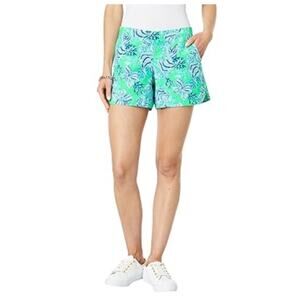 Lilly Pulitzer Ocean View Short- Cabana Green Keepin It Reel Size XL